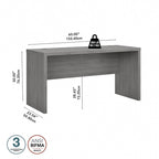 60-inch credenzabureau met laminaatafwerking