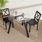 Ronde glazen eettafel van 36 inch voor 4 personen