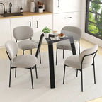 Ronde glazen eettafel van 36 inch voor 4 personen
