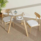 Ronde glazen eettafel van 36 inch voor 4 personen