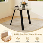 Ronde glazen eettafel van 36 inch voor 4 personen