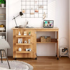 Opvouwbare Naai- en Hobbytafel met Plank en Opbergkast