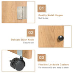 Opvouwbare Naai- en Hobbytafel met Plank en Opbergkast