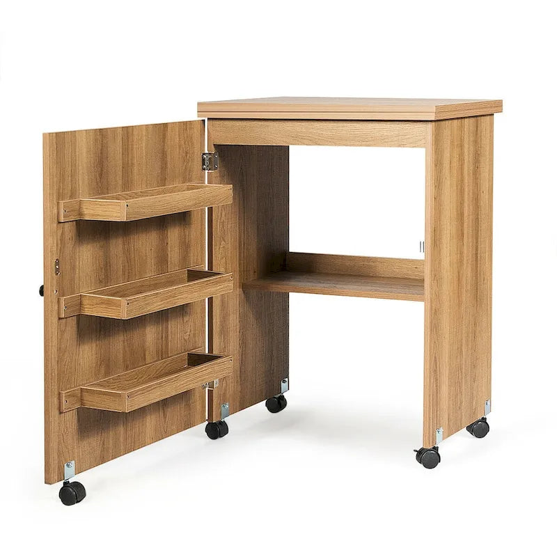 Opvouwbare Naai- en Hobbytafel met Plank en Opbergkast