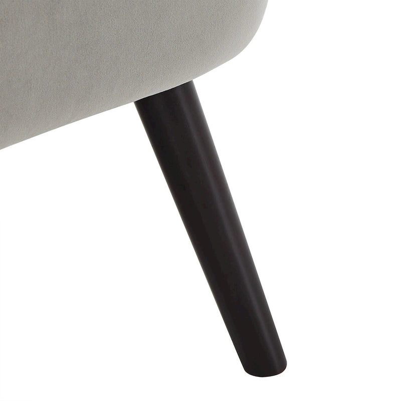 22,5 inch brede gestoffeerde fluwelen accentstoel