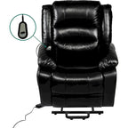 Deluxe Adjustable Power Lift Recliner Chair for Elderly Faux Leather Electric Recliner Split-Back Chair