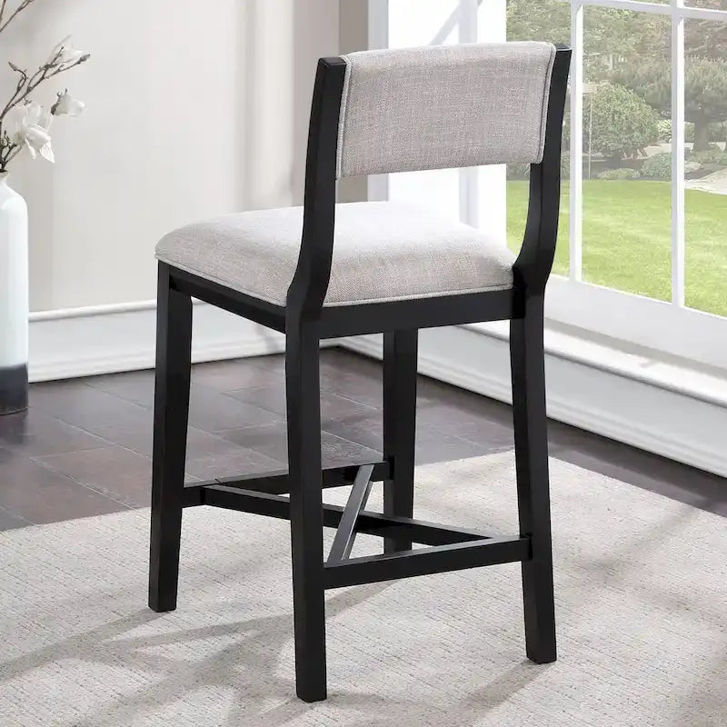 Burbank massief houten barkruk