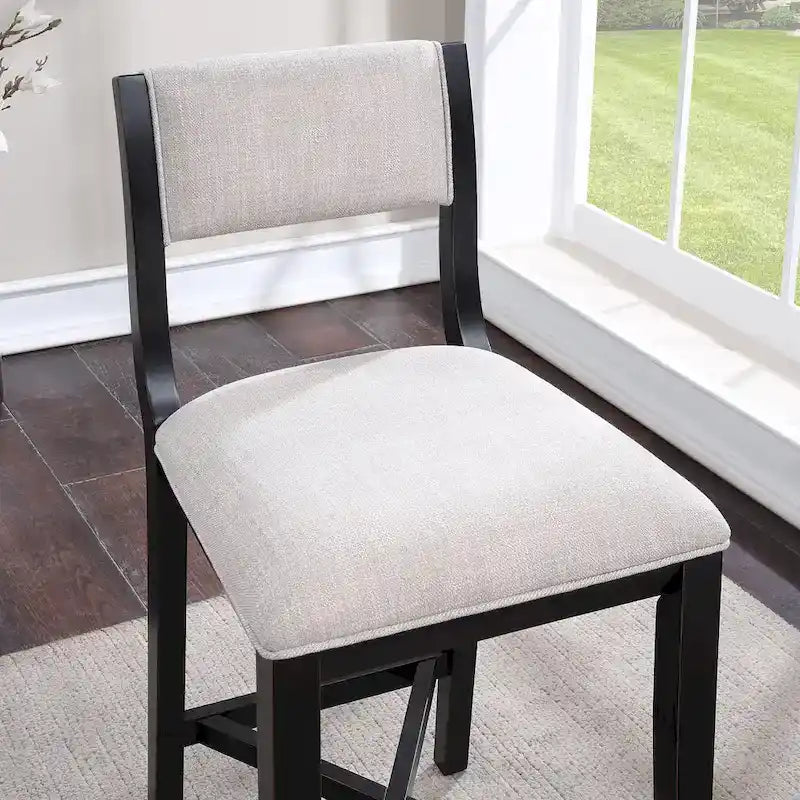 Burbank massief houten barkruk