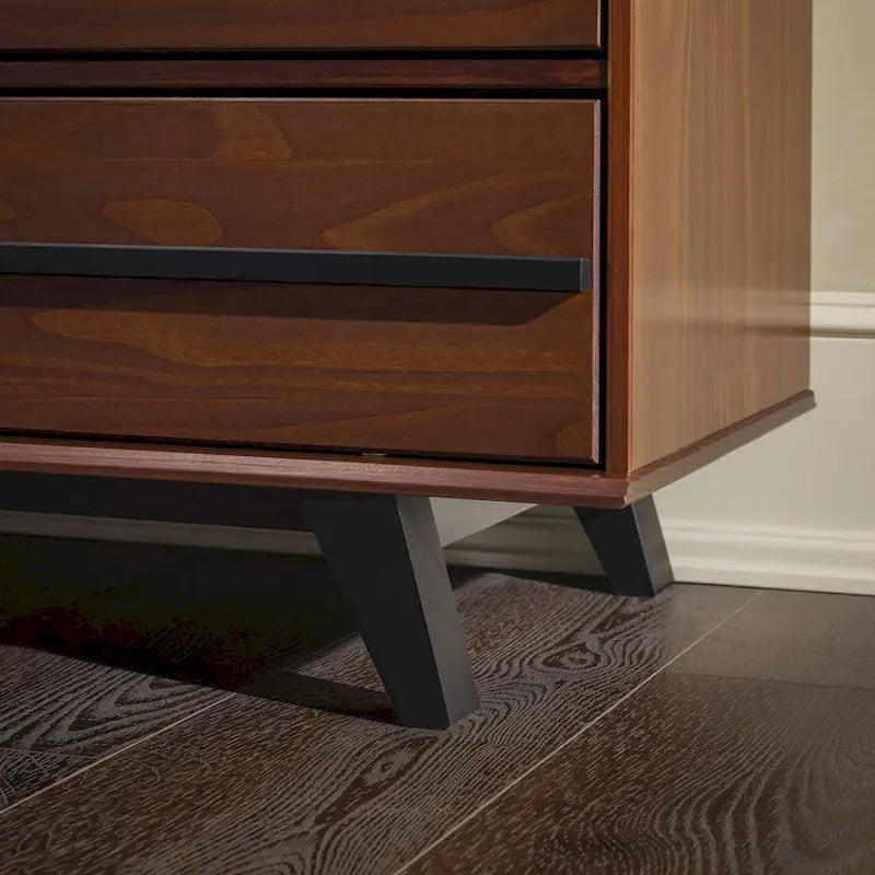 Moderne massief houten ladekast met 6 laden
