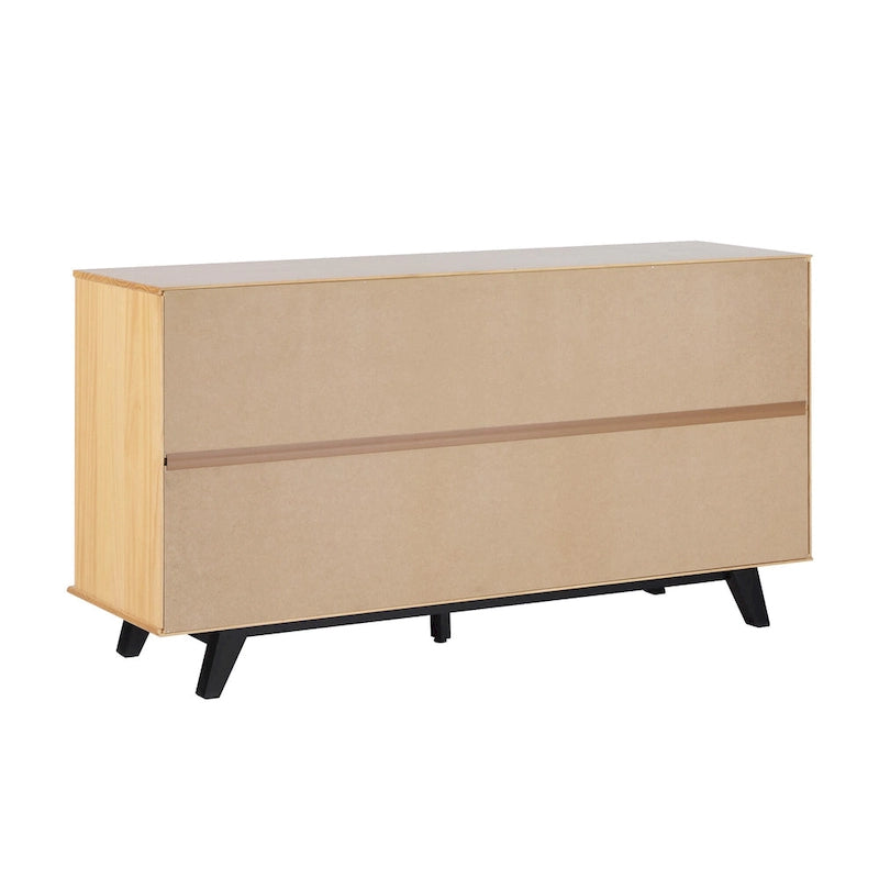 Moderne massief houten ladekast met 6 laden