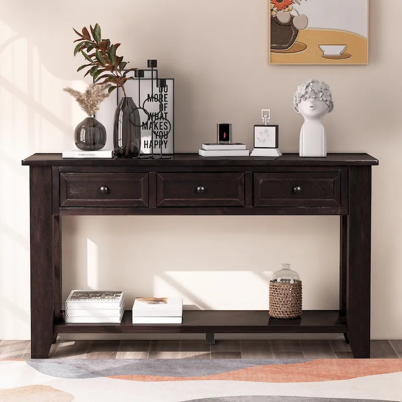 Accent opbergkast dressoir met metalen handgrepen