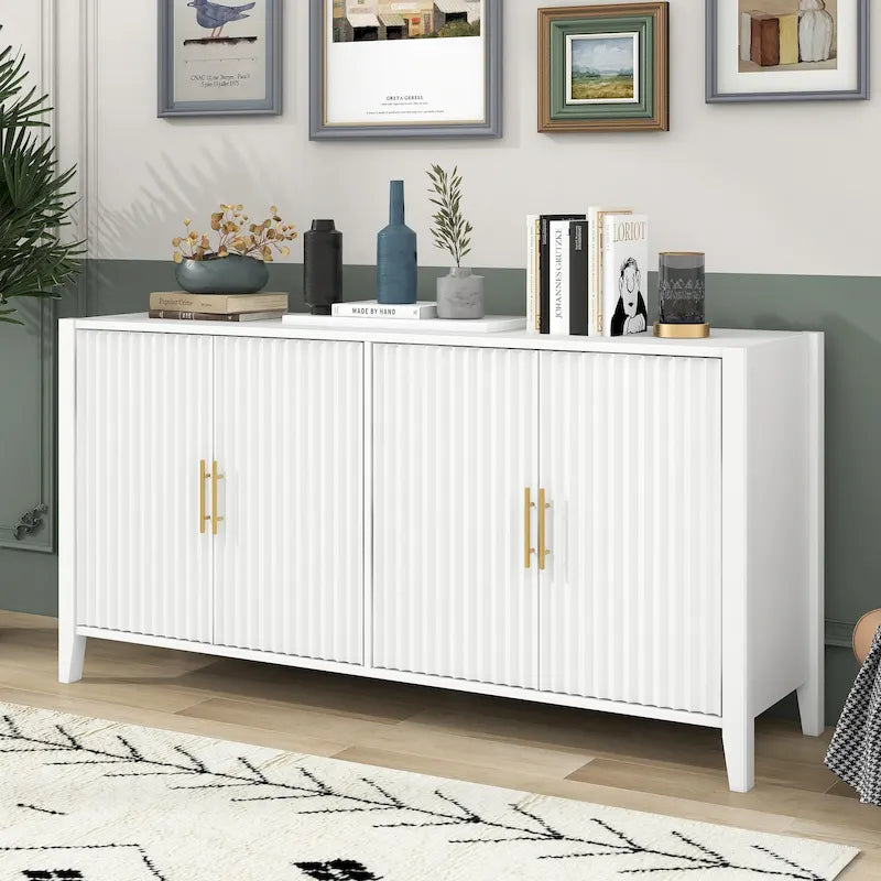 Accent opbergkast dressoir met metalen handgrepen