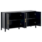 Accent opbergkast dressoir met metalen handgrepen