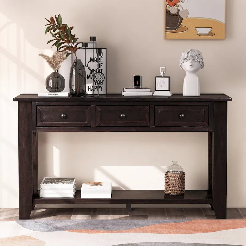 Accent opbergkast dressoir met metalen handgrepen