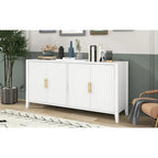 Accent opbergkast dressoir met metalen handgrepen