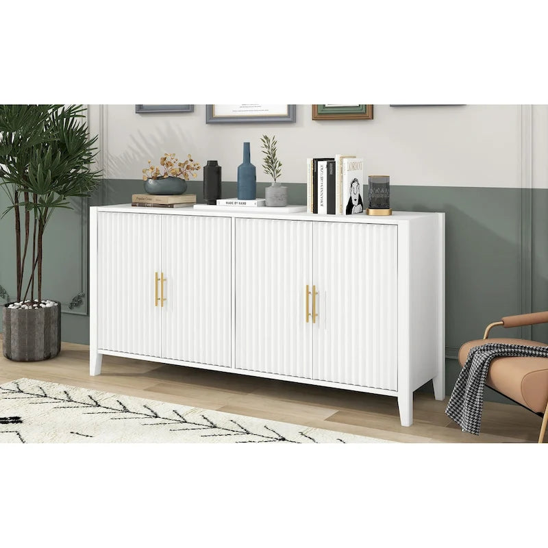 Accent opbergkast dressoir met metalen handgrepen