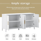Accent opbergkast dressoir met metalen handgrepen