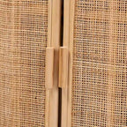 Boheemse natuurlijke rotan opbergkast