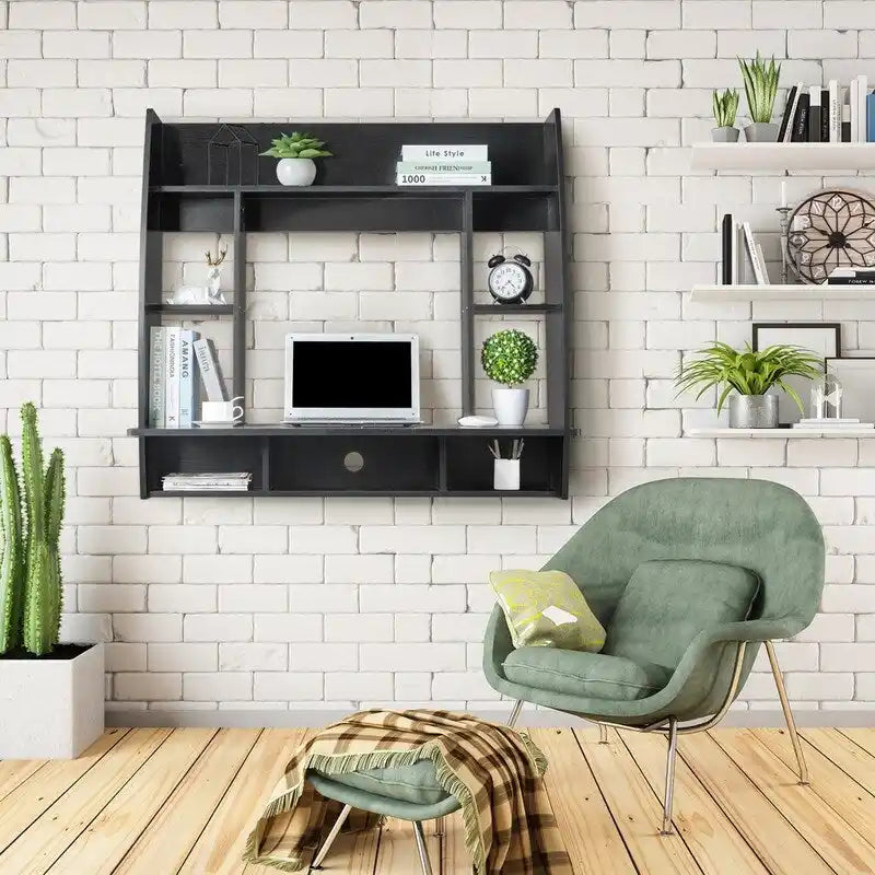 Wandzwevend computerbureau, 39 inch