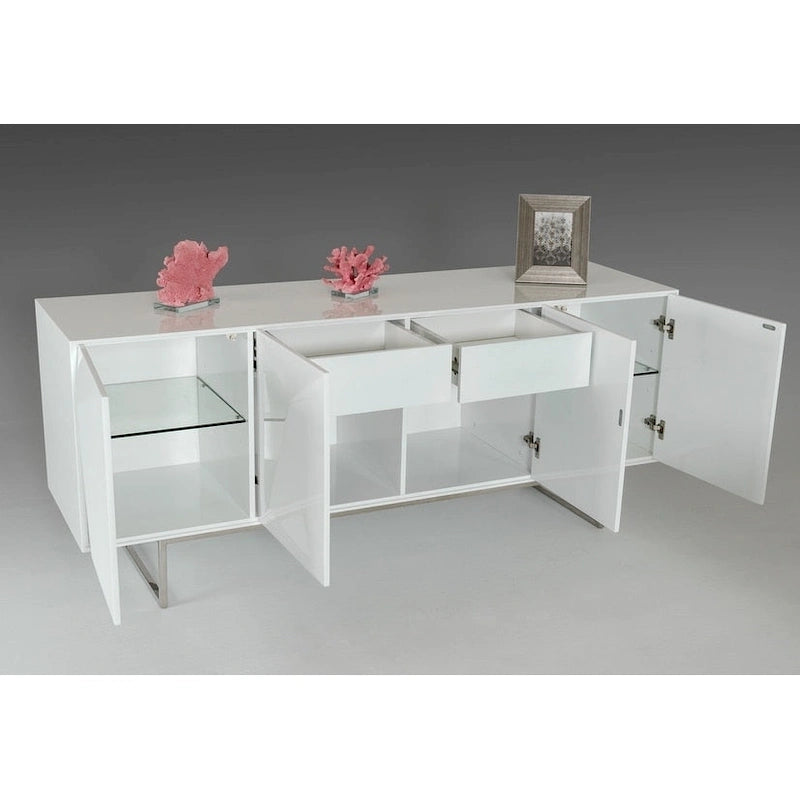 Wit dressoir met soft-close deuren