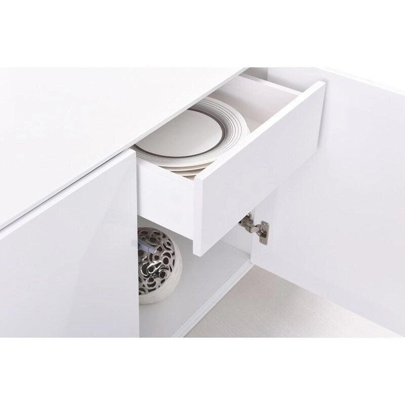 Wit dressoir met soft-close deuren