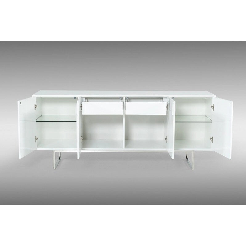 Wit dressoir met soft-close deuren