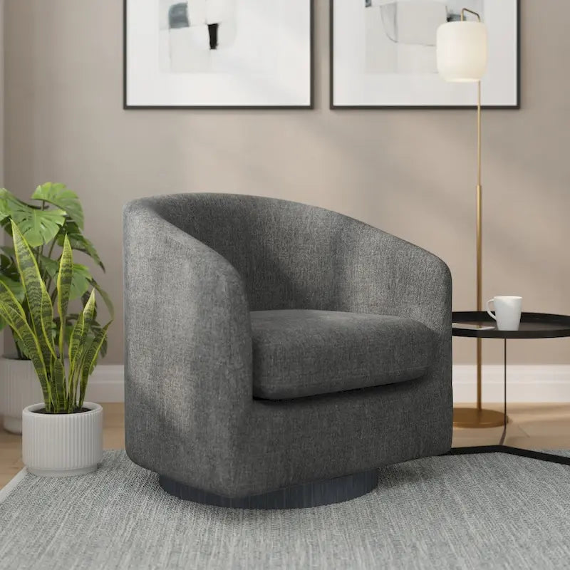 Draaibare Fauteuil met Vinyl Ommantelde Voet