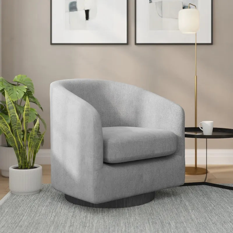 Draaibare Fauteuil met Vinyl Ommantelde Voet