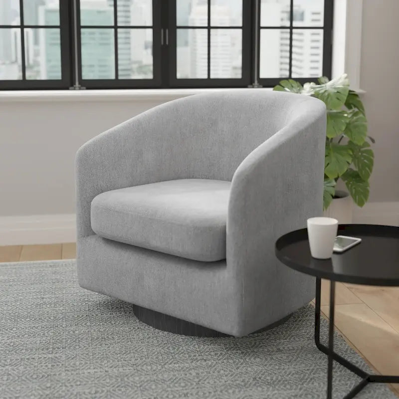 Draaibare Fauteuil met Vinyl Ommantelde Voet