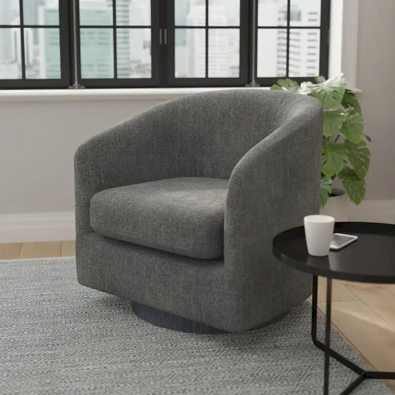 Draaibare Fauteuil met Vinyl Ommantelde Voet