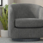 Draaibare Fauteuil met Vinyl Ommantelde Voet