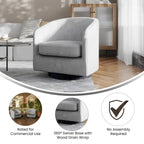Draaibare Fauteuil met Vinyl Ommantelde Voet