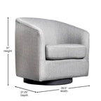 Draaibare Fauteuil met Vinyl Ommantelde Voet