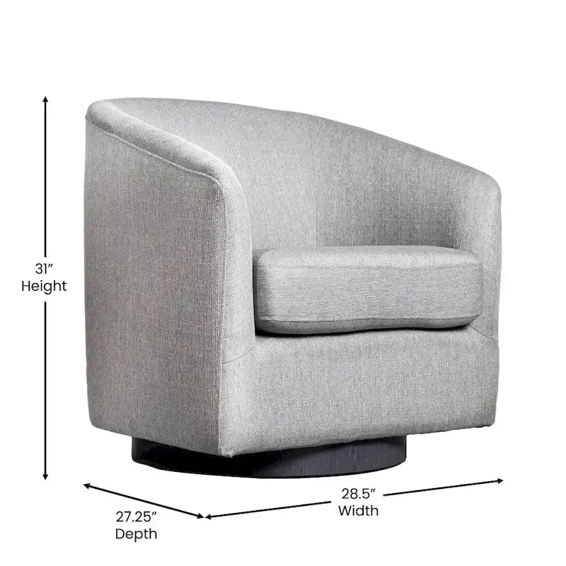 Draaibare Fauteuil met Vinyl Ommantelde Voet