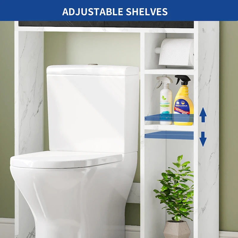 Boven toilet opbergkast met 2 lades en planken