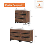 Dressoir met 6 laden en verborgen handgrepen