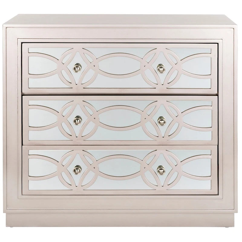 Nikkelle Opbergkist met 3 Laden - 81,3 cm B x 40,6 cm D x 73,7 cm H