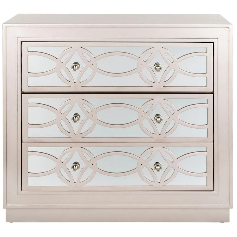 Nikkelle Opbergkist met 3 Laden - 81,3 cm B x 40,6 cm D x 73,7 cm H