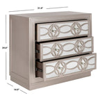Nikkelle Opbergkist met 3 Laden - 81,3 cm B x 40,6 cm D x 73,7 cm H