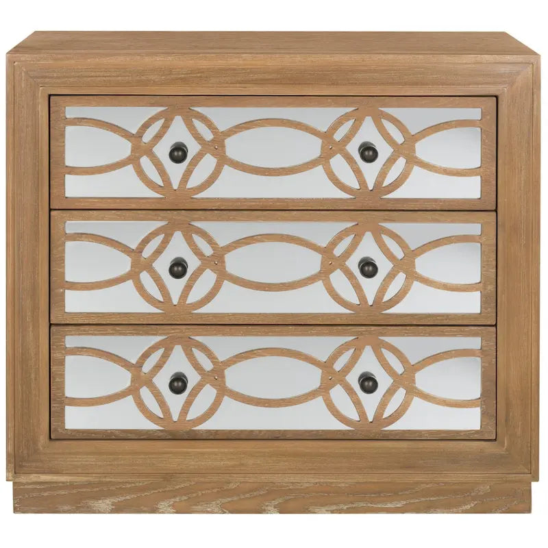 Nikkelle Opbergkist met 3 Laden - 81,3 cm B x 40,6 cm D x 73,7 cm H