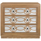 Nikkelle Opbergkist met 3 Laden - 81,3 cm B x 40,6 cm D x 73,7 cm H