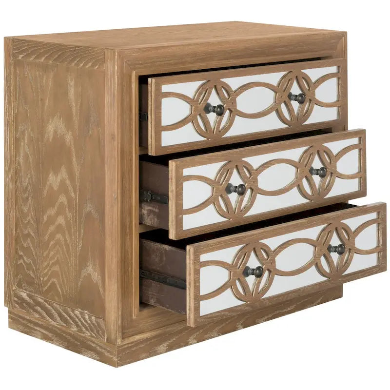 Nikkelle Opbergkist met 3 Laden - 81,3 cm B x 40,6 cm D x 73,7 cm H