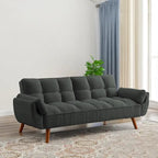 75.39 inch. Slaapbank Futon met Verstelbare Gesplitste Rugleuning