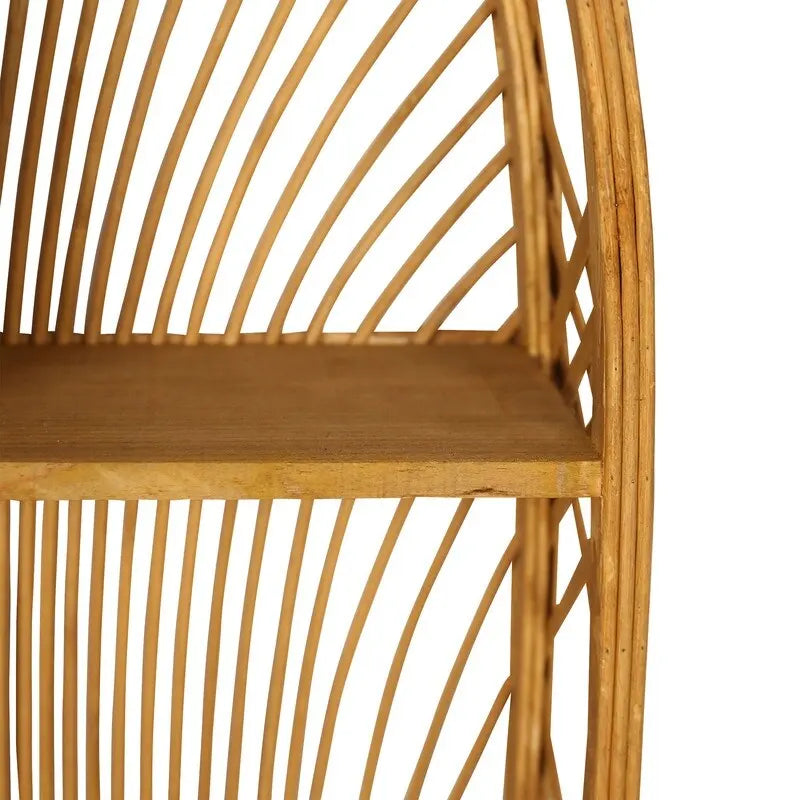 Arch Rattan Boheemse Wandplank met Meerdere Niveaus - 28H x 16,5B x 6D