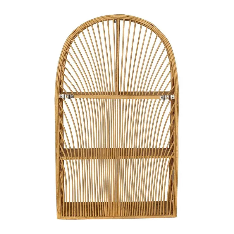 Arch Rattan Boheemse Wandplank met Meerdere Niveaus - 28H x 16,5B x 6D