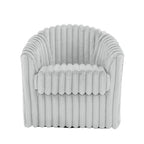 2-pack corduroy draaibare ronde accentstoel
