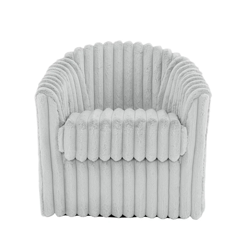 2-pack corduroy draaibare ronde accentstoel
