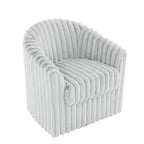 2-pack corduroy draaibare ronde accentstoel