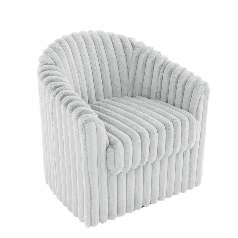 2-pack corduroy draaibare ronde accentstoel