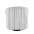 2-pack corduroy draaibare ronde accentstoel